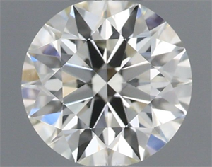 Picture of Natural Diamond 0.40 Carats, Round with Excellent Cut, I Color, VVS1 Clarity and Certified by IGI