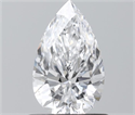 Natural Diamond 0.71 Carats, Pear with  Cut, D Color, SI2 Clarity and Certified by GIA