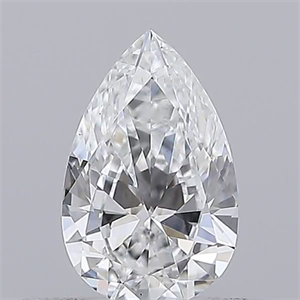 Picture of Natural Diamond 0.37 Carats, Pear with  Cut, E Color, VS2 Clarity and Certified by GIA