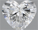 Natural Diamond 0.29 Carats, Heart with  Cut, G Color, VVS2 Clarity and Certified by GIA