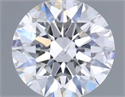 Natural Diamond 0.50 Carats, Round with Excellent Cut, F Color, SI2 Clarity and Certified by GIA