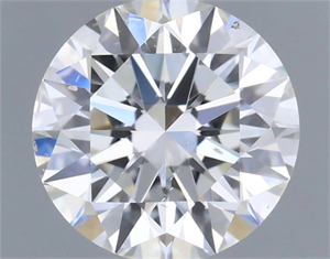 Picture of Natural Diamond 0.63 Carats, Round with Excellent Cut, I Color, SI1 Clarity and Certified by GIA