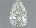 Natural Diamond 0.59 Carats, Pear with  Cut, K Color, VS1 Clarity and Certified by GIA