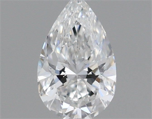 Picture of Natural Diamond 0.19 Carats, Pear with  Cut, E Color, VS2 Clarity and Certified by GIA