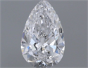 Natural Diamond 0.18 Carats, Pear with  Cut, D Color, VS1 Clarity and Certified by GIA