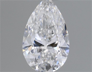 Picture of Natural Diamond 0.30 Carats, Pear with  Cut, D Color, VS2 Clarity and Certified by GIA