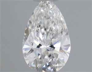 Foto Diamante Natural 0.34 quilates, De pera , Color E, claridad SI1 y certificado GIA de