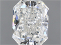 Natural Diamond 0.50 Carats, Radiant with  Cut, H Color, SI1 Clarity and Certified by GIA