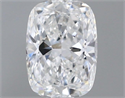 Natural Diamond 0.50 Carats, Cushion with  Cut, D Color, VVS2 Clarity and Certified by GIA
