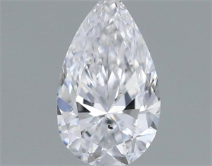 Picture of Natural Diamond 0.18 Carats, Pear with  Cut, D Color, SI1 Clarity and Certified by GIA