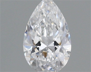 Picture of Natural Diamond 0.18 Carats, Pear with  Cut, D Color, VVS1 Clarity and Certified by GIA