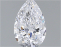 Natural Diamond 0.18 Carats, Pear with  Cut, D Color, VS2 Clarity and Certified by GIA