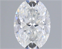 Natural Diamond 0.18 Carats, Oval with  Cut, F Color, VS1 Clarity and Certified by GIA