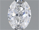 Natural Diamond 0.18 Carats, Oval with  Cut, E Color, VS2 Clarity and Certified by GIA