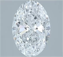 Diamante Natural 3.00 quilates, Ovalado , Color D, claridad SI2 y certificado GIA