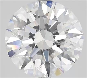 Picture of Natural Diamond 4.04 Carats, Round with Excellent Cut, D Color, SI2 Clarity and Certified by GIA