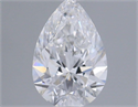 Diamante Natural 0.30 quilates, De pera , Color D, claridad VVS2 y certificado GIA