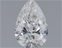Diamante Natural 0.35 quilates, De pera , Color F, claridad VS2 y certificado GIA