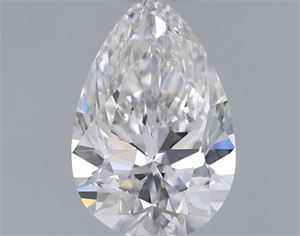 Picture of Natural Diamond 0.32 Carats, Pear with  Cut, F Color, VVS1 Clarity and Certified by GIA