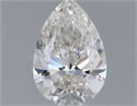 Natural Diamond 0.43 Carats, Pear with  Cut, H Color, VS2 Clarity and Certified by GIA