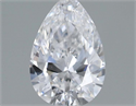 Natural Diamond 0.33 Carats, Pear with  Cut, D Color, VS1 Clarity and Certified by GIA
