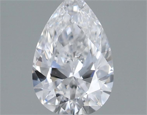 Picture of Natural Diamond 0.33 Carats, Pear with  Cut, D Color, VS1 Clarity and Certified by GIA