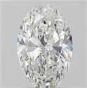 Natural Diamond 1.01 Carats, Oval with  Cut, F Color, VS1 Clarity and Certified by GIA