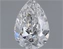 Natural Diamond 0.50 Carats, Pear with  Cut, D Color, VS2 Clarity and Certified by GIA