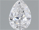 Diamante Natural 0.52 quilates, De pera , Color D, claridad SI1 y certificado GIA