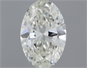 Natural Diamond 0.30 Carats, Oval with  Cut, J Color, SI1 Clarity and Certified by GIA