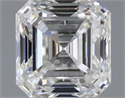 Diamante Natural 1.03 quilates, Asscher , Color H, claridad SI2 y certificado GIA