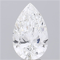 Natural Diamond 5.05 Carats, Pear with  Cut, D Color, FL Clarity and Certified by GIA