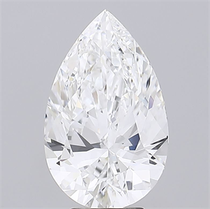 Picture of Natural Diamond 5.05 Carats, Pear with  Cut, D Color, FL Clarity and Certified by GIA