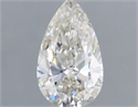 Natural Diamond 0.53 Carats, Pear with  Cut, I Color, SI1 Clarity and Certified by IGI