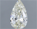 Natural Diamond 0.49 Carats, Pear with  Cut, I Color, VVS2 Clarity and Certified by IGI