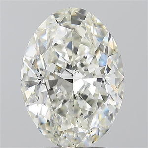 Foto Diamante Natural 3.50 quilates, Ovalado , Color J, claridad SI1 y certificado GIA de