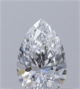 Natural Diamond 0.30 Carats, Pear with  Cut, D Color, VVS2 Clarity and Certified by GIA