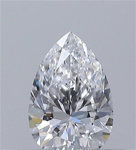 Picture of Natural Diamond 0.30 Carats, Pear with  Cut, D Color, VVS2 Clarity and Certified by GIA