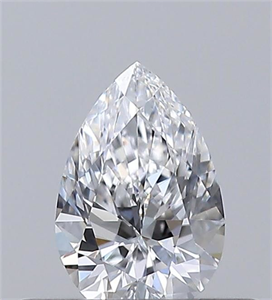 Picture of Natural Diamond 0.30 Carats, Pear with  Cut, D Color, VVS1 Clarity and Certified by GIA