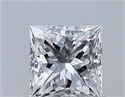 Diamante Natural 0.50 quilates, Princesa , Color D, claridad VS2 y certificado GIA