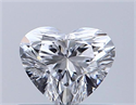 Natural Diamond 0.50 Carats, Heart with  Cut, D Color, SI2 Clarity and Certified by GIA