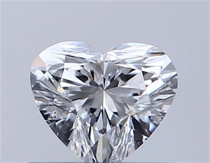 Picture of Natural Diamond 0.50 Carats, Heart with  Cut, D Color, SI2 Clarity and Certified by GIA
