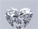 Natural Diamond 0.31 Carats, Heart with  Cut, D Color, IF Clarity and Certified by GIA