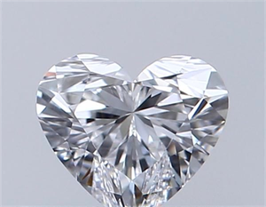 Picture of Natural Diamond 0.31 Carats, Heart with  Cut, D Color, IF Clarity and Certified by GIA