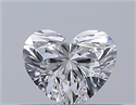 Natural Diamond 0.33 Carats, Heart with  Cut, E Color, VS2 Clarity and Certified by GIA