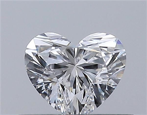 Picture of Natural Diamond 0.33 Carats, Heart with  Cut, E Color, VS2 Clarity and Certified by GIA