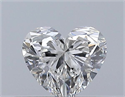 Natural Diamond 0.30 Carats, Heart with  Cut, G Color, VVS1 Clarity and Certified by GIA