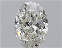 Natural Diamond 3.00 Carats, Oval with  Cut, J Color, SI1 Clarity and Certified by GIA