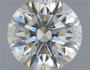 Picture of Natural Diamond 0.59 Carats, Round with Excellent Cut, L Color, VS2 Clarity and Certified by GIA
