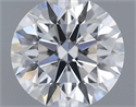 Natural Diamond 0.42 Carats, Round with Excellent Cut, F Color, VVS1 Clarity and Certified by GIA